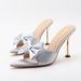 Women's Shoes Sexy Pointed Toe Bow Stiletto Sandals, Simple Solid Color Plus Size Women's Shoes For Wearing Outside._vogvips.com