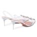 Factory-customized European And American Style New Rhinestone Bow Transparent Sandals, Pointed-toe Jelly Fairy-style High-heeled S_vogvips.com