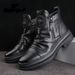European Warm Series 2025 Autumn Martin Boots High Top New Versatile Zipper Korean Style Men's Casual Shoes_vogvips.com