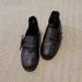 Women's Shoes Vintage Minimalist Slip-On Loafers - Genuine Leather Round-Toe Slip-On Shoes With Low Block Heel For Women_vogvips.com