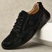 Plus Size Doug Shoes Men's Genuine Leather Breathable Loafers Casual Men's Leather Shoes Tide Good Year Handmade Men's S_vogvips.com