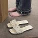 Versatile Fairy-Style Women's Open-Toe Sandals For Outdoor Wear, Summer 2024 New Flat Shoes, Casual Beach Slippers_vogvips.com