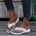 2025 Spring/Summer New Beach Metal Button Slope Heels Fashion Casual Large Size Women's Sandals Slippers_vogvips.com