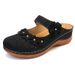 Plus Women's 2025 Summer European And American Style Casual Platform Thick Sole Flower Hollow Out Size 43 Closed Toe_vogvips.com