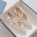 2026 Thick Heel Summer New Fashion French Single Shoes Versatile Temperament High Heels Bow Pointed_vogvips.com
