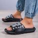 Men's Slippers For Summer Outdoor Wear, Trendy Leisure, Indoor Slip, Anti Odor, High-end Feeling, Beach One Line Mop_vogvips.com
