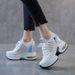 2025 Spring Summer New Dad Shoes For Women, Breathable Mesh Casual Thick Sole Hidden Heel Sequin White Sneakers_vogvips.com