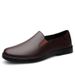 Men's Shoes Loafers Shallow Mouth Foot Cover Men's Casual Leather Shoes Men's Soft Sole Lazy_vogvips.com