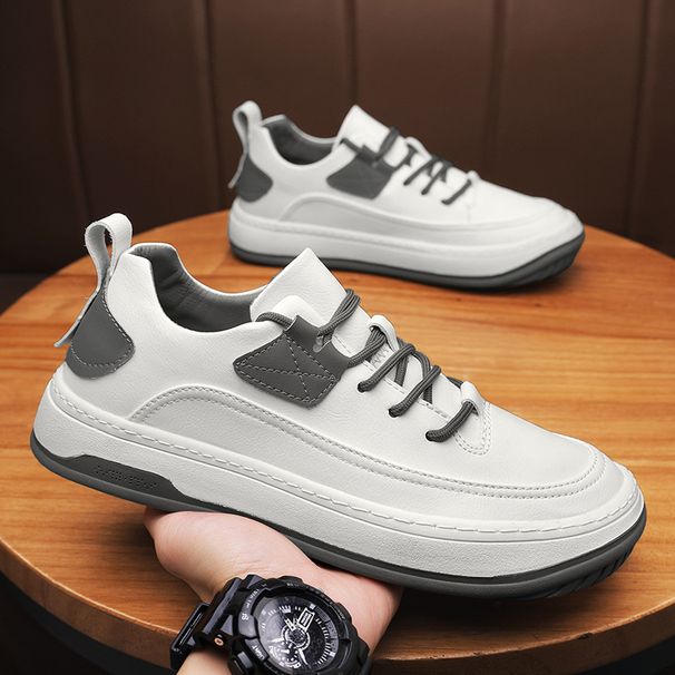Men's New Spring And Summer Thick-soled Versatile Sports Casual Shoes Personality Trend Men's Leather Shoes Retro Fashion Sneakers_vogvips.com