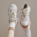 2026 New Genuine Leather Hiking Canvas Shoes Short British Style Casual Martin Women's Boots Non-Slip Wear-Resistant_vogvips.com