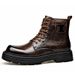 European Warm Series New Martin Top Layer Cowhide Wool Integrated Men's Genuine Leather Winter Fleece Mid-top British Style Motorcycle Boots_vogvips.com