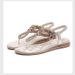 Water Diamond Sandals IELTS Run Large Korean Version Flat Heel Hollow Bohemian Style Comfortable Women's Shoes Summer_vogvips.com