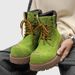 Vintage Martin Boots Thick-soled Heightening Tooling Boots Short Boots_vogvips.com