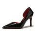 8001-1 New Model Blade High Heels With Side Air Cushion, Sexy Black Pointed Toe Stiletto Heels, Exquisite Red Sole_vogvips.com