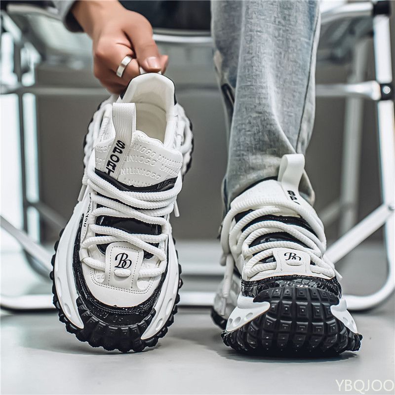 Spring Summer New Fashionable Versatile Thick Soled Height Increasing Casual Comfortable Men's Sports Shoes_vogvips.com