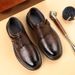 2025 Autumn Winter New Trend Soft Black Thick Sole Breathable Veratile Caual Men' Leather Britih Style Buine_vogvips.com