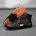 Mid Cut Boxing Shoes Men's Large Size Breathable Non Slip Wrestling Shoes Indoor Fitness Deadlift Push Training Sports Shoes_vogvips.com