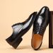 Euro Step Brogue British Style Carved Business Formal Men's Office Three-Joint Genuine Leather Oxford Shoes_vogvips.com