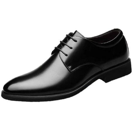Men's Breathable Lace-up Dress Shoes Comfortable Formal British Style Leather Footwear_vogvips.com