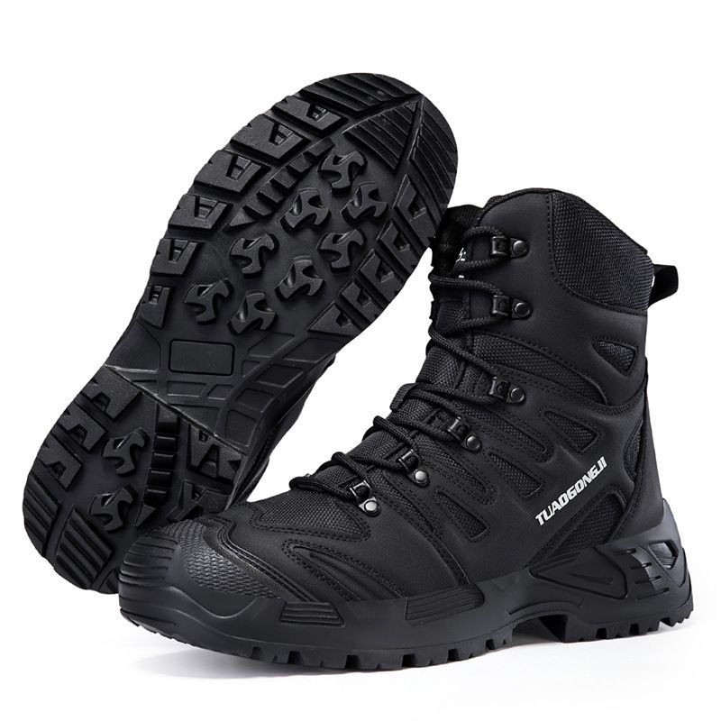 Military Boots, Men's Combat Uniforms, Security Shoes, Outdoor Camping Shoes, Cross-border Plus Size Desert Boots_vogvips.com