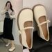 Mary Jane Women's Singles 2025 Summer New Fashionable, Versatile, Comfortable Internet Celebrity Soft Soled Bean Shoes_vogvips.com