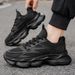 Fashion Men's Shoes 2025 New Thick Soled Lace Up Tennis Sports Mesh Jogging Shock-absorbing Outdoor Anti Slip Training Shoes_vogvips.com