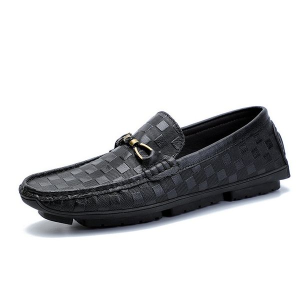 Top-Grain Leather Men's Shoes 2020 Genuine Leather Casual Shoes Couple Style Men's Driving Moccasins Soft Sole Comfortab_vogvips.com