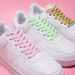Shoe Accessories 8mm couple single layer flat colored shoelaces suitable for board shoes canvas shoes white shoes sports casual shoelaces_vogvips.com