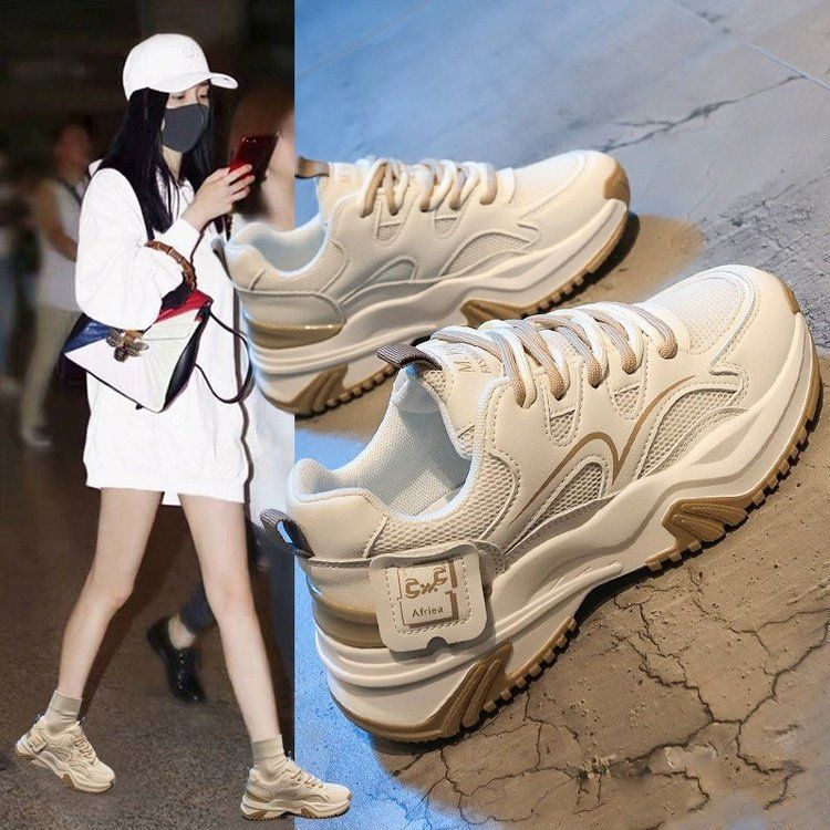 Small Height Enhancing Leather Dad Shoes For Women Style Casual Lightweight Thick Soled New Versatile Platform Shoes For Women_vogvips.com