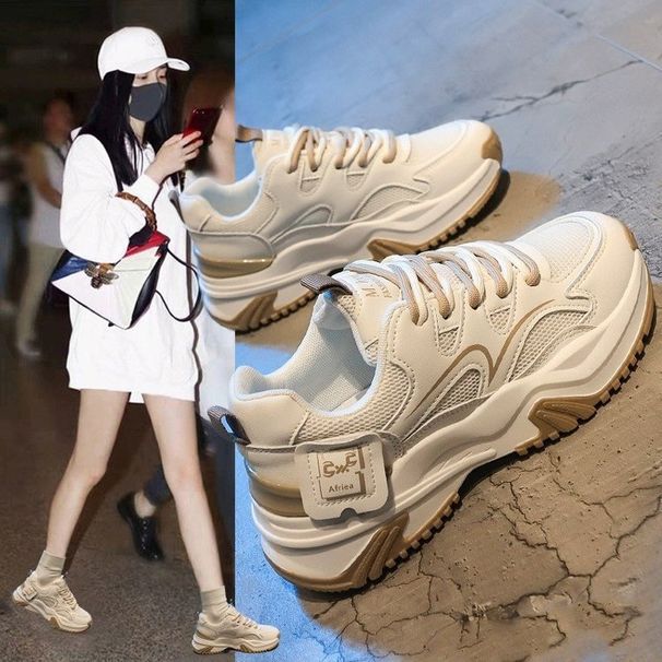 Small Height Enhancing Leather Dad Shoes For Women Style Casual Lightweight Thick Soled New Versatile Platform Shoes For Women_vogvips.com