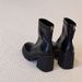Soft Leather Version ~ Height-Increasing Thick-Soled Short For Women, Petite High Heels, Chunky Heel Martin Boots,_vogvips.com