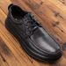 New leather cover foot casual men's shoes thick comfortable line leather shoes_vogvips.com