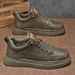 Men's Shoes Breathable Chef Shoes Men's Work Shoes Non-slip Wear-resistant Sports Casual Black Leather Shoes Board Shoes_vogvips.com
