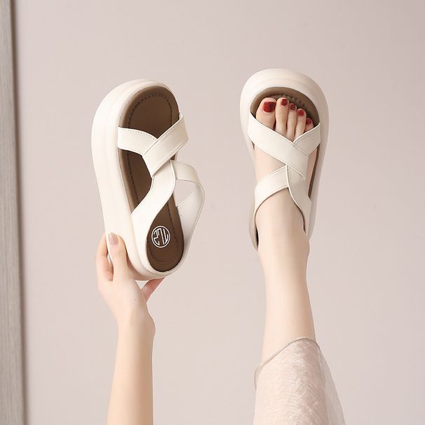 Women's Platform Sandals Summer New Style Comfortable Soft Soled Beach Shoes Wholesale 2026_vogvips.com
