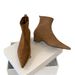 2025 Autumn Winter New Pointed Toe Short For Women Versatile Suede Stretch Slim Chunky Mid Heel Fashion Sock Boots_vogvips.com