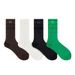 Men's And Women's Fashion Loop-Back Cotton Socks, Soft And Breathable Mid-Crew Socks With Comfortable Terry Sole, Neutral Colors For Everyday Wear_vogvips.com