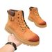 European Style Martin For Men 2025 New Retro Short Cow Suede Work Soft Sole Height Increasing Yellow Boots_vogvips.com