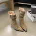 Mi Ting Fashion For Women 2025 Autumn Winter New Elegant Slim Leopard Print Pointed Toe Thin Suede High Heel Short Boots_vogvips.com