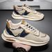 Men's Shoes Casual Sneakers With Thick Soft Sole, Lightweight Breathable Walking Shoes, Round Toe Low Top Lace-Up Fashion Shoes For Daily Wear_vogvips.com