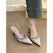 Heel 2025 Side Single Open Rhinestone Spring Elegant High Pointed Shoes Sandals Toe For Backless Women Closed_vogvips.com