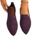 2024 Spring New European And American Style Large Size Pointed Toe Flat Fly Knit Slip-On Casual Shoes For Women_vogvips.com