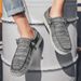 Men's loafers flying woven casual shoes men lazy slip-on boat shoes_vogvips.com