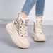 2025 New Winter High-Top Thick-Soled Snow Boots With Fleece, Thickened Non-Slip Cotton Shoes, Height Increasing Warm_vogvips.com