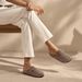 Crestar Genuine Suede Clogs For Women Men Fashion Soft Cork Footbed Leather Mules New Comfort Potato Shoes With Arch Support_vogvips.com