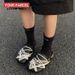YOUR PARCEL Original Summer New Dark Style Sandals For Men Painted Leather Cross Tie Design Birken Muller Casual Shoes_vogvips.com