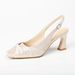Plus-size Open-back High-heeled With Twisted Air Cotton, Square Toe, Chunky Heel, Shallow Cut, Suitable Wide Plump Feet,_vogvips.com