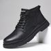 European Warm Series 2025 New Martin Work Mid-Calf Short British Style Fleece-Lined Trendy All-Season High-Top Cotton Boots Men's Shoes_vogvips.com