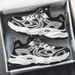 Men's Breathable Mesh Sneakers - Lightweight Casual Shoes With Thick Sole For Walking, Running & Daily Wear (Black/Beige)_vogvips.com