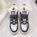 Winter Fleece-Lined Down Cotton For Northeast Outdoor Wear, Casual Warm Snow Boots, High-Top Lace-Up Thick-Soled Women's_vogvips.com