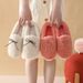 Autumn Winter Slippers With Heel For Women, Postpartum Soft Sole Maternity Home Plush Cotton Shoes, Ins Style_vogvips.com